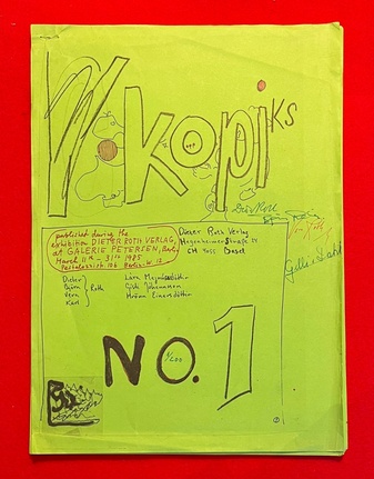 Dieter Roth. Kopiks NO. 1 [num. & signiertes Expl.]