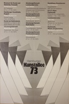 Hamburger Kunstallee '73  [Plakat/ Poster]