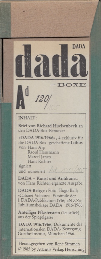 Dada - Boxe Exemplar Nr. 105/ 120