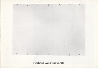 Gerhard von Graevenitz [Katalog zur Ausstellung 'Kinetische Objekte 1975 - 1982', 19. März bis Ende Mai 1982, Galerie Reckermann Köln]	