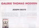 JOSEPH BEUYS: GALERIE THOMAS MODERN 2012 