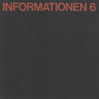 Arnulf Rainer. Informationen 6. Kunstverein Bremerhaven, 3. - 31.3. 1974