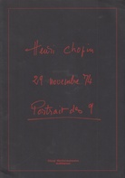 Henri Chopin / 29 novembre 74 / Portrait des 9