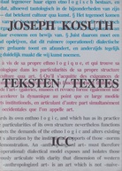 JOSEPH KOSUTH. TEKSTEN/ TEXTES